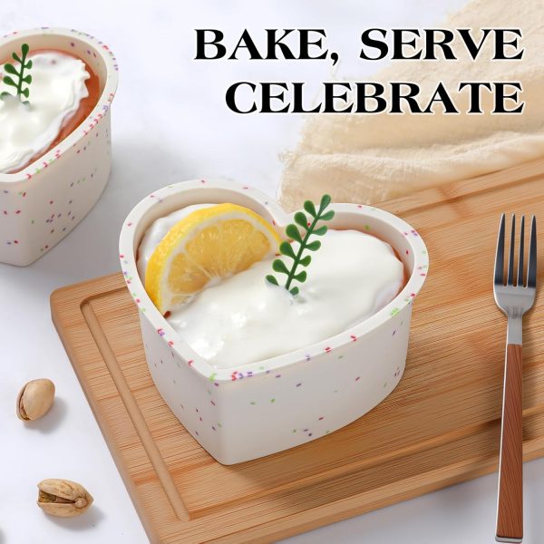 AOTASO Heart Cake Pan 6 Inch Nonstick Silicone Baking Molds-8