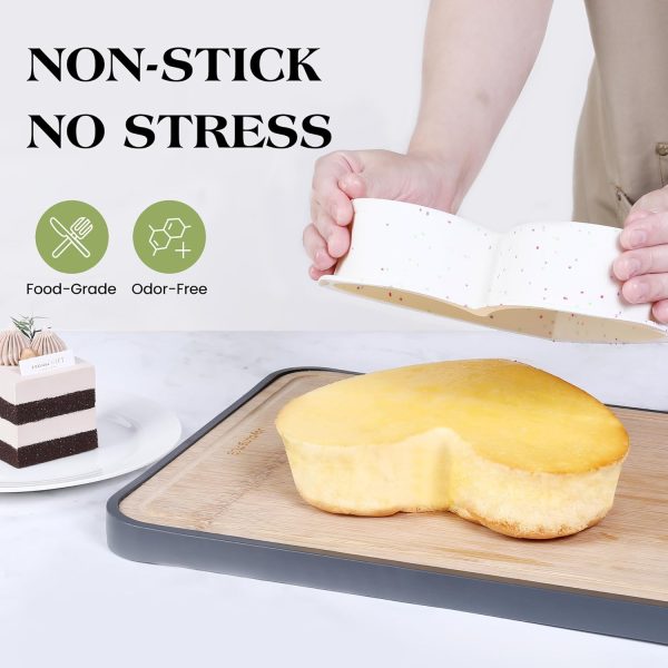 AOTASO Heart Cake Pan 6 Inch Nonstick Silicone Baking Molds-2