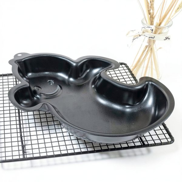 Kefyixc Ghost Cake Pan Aluminum Oven Safe Halloween Baking-5