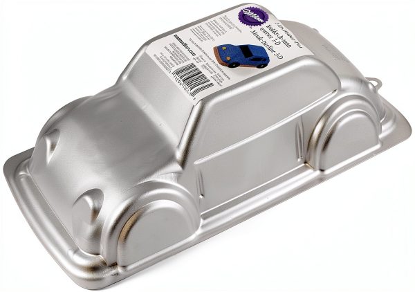 Wilton Car Cake Pan Aluminum 3D Design Kids Birthday-2