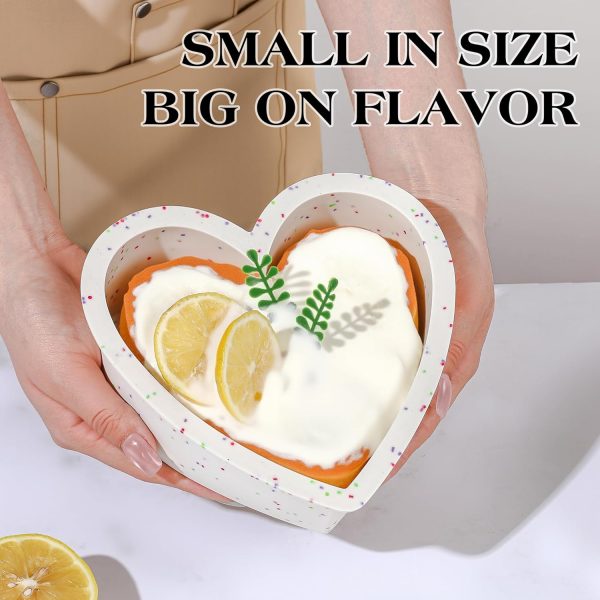 AOTASO Heart Cake Pan 6 Inch Nonstick Silicone Baking Molds-3