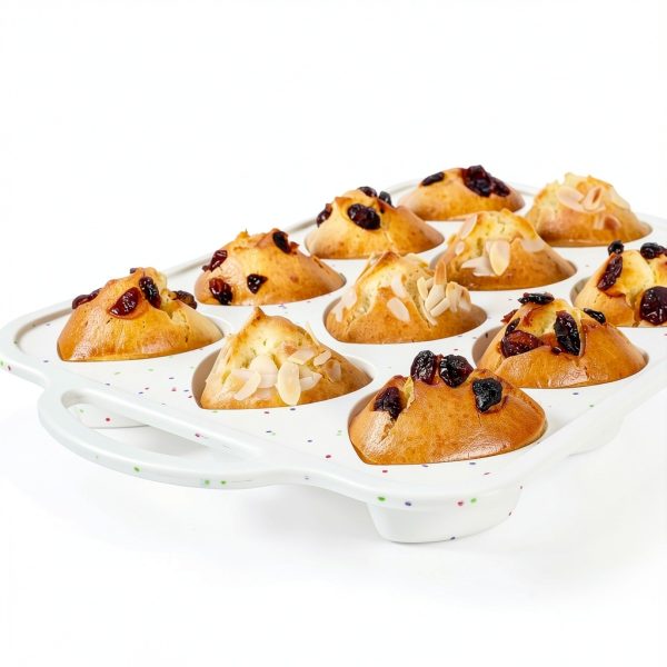 AOTASO Heart Cake Pan Silicone Nonstick 12 Cup Baking-6