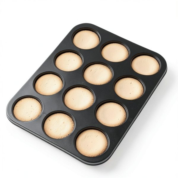 Tiawudi Mini Fluted Tube Pan Nonstick Oven Safe 12 Cavity-4