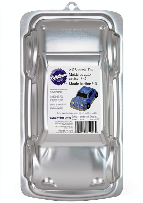 Wilton Car Cake Pan Aluminum 3D Design Kids Birthday-1