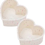 AOTASO Heart Cake Pans 4 Inch Nonstick Silicone Baking Molds-0