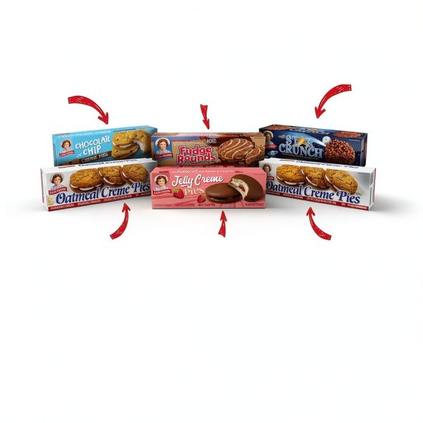Little Debbie Variety Pack 24 Oatmeal Creme Pies-1