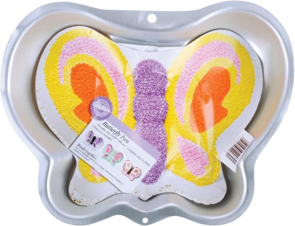 Wilton Butterfly Cake Pan Aluminum Rust Resistant Baking-0