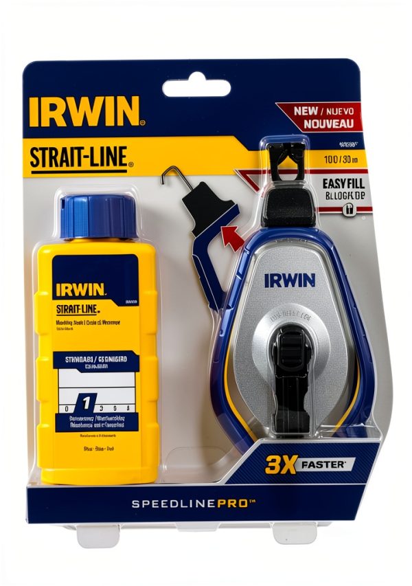 Chalk Reel IRWIN 100ft HiTensile Steel Handle-2