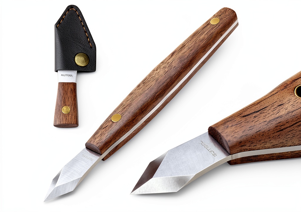 RUITOOL Stainless Steel Wood Marking Knife with ergonomic handle