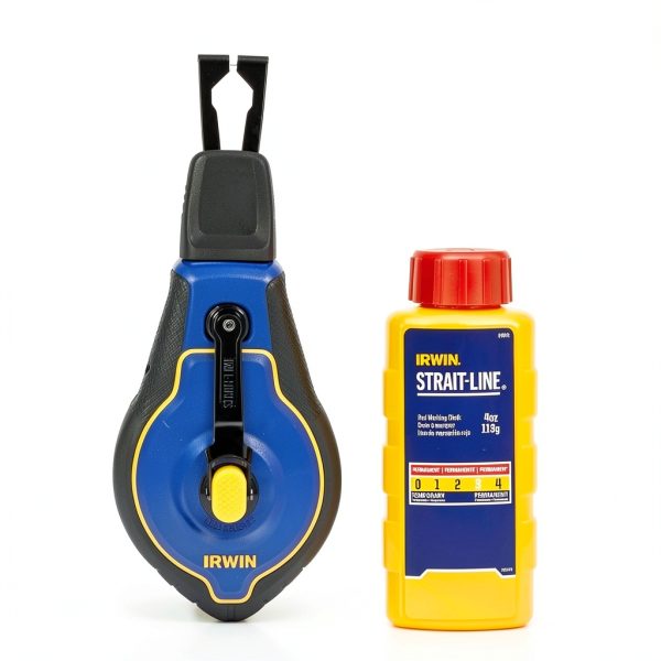 IRWIN Chalk Line Tool 100ft Red Pro Reel-1