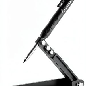 Saker Aluminum Scriber Tool SAK-1 Black Twist Lock 0.5mm Broad Point-0