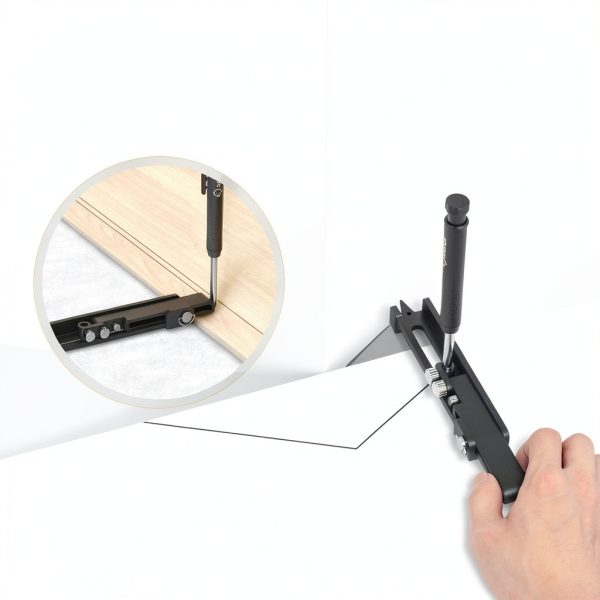 Saker Aluminum Scriber Tool SAK-1 Black Twist Lock 0.5mm Broad Point-7