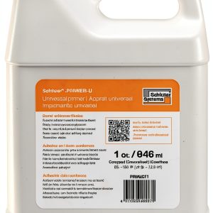 Schluter PRIMER-U Universal Primer, Enhances Adhesion for Mortars - Water-Based, Low Odor, 1 QT (946 ML) - PRMUQT1-0