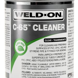 Weld-On 10202 C-65 PVC/CPVC/ABS Cleaner Low VOC Clear 1 Pint-0
