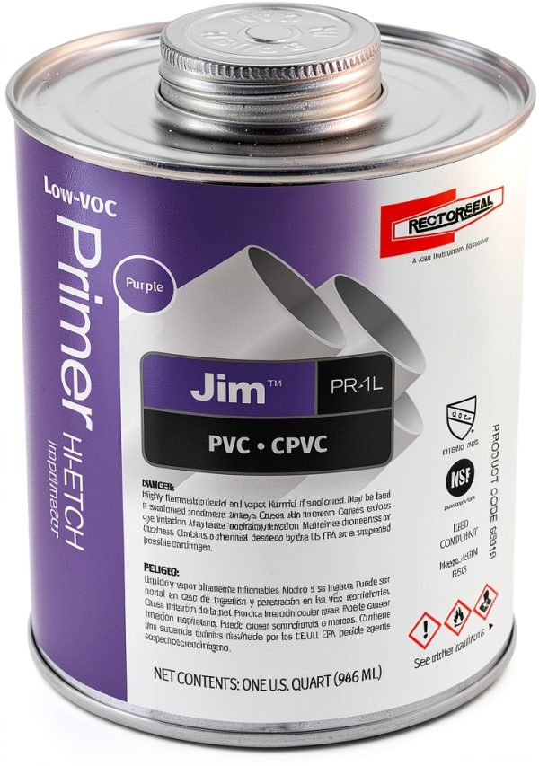 Rectorseal JIM PR-1L Purple Low VOC Primer 1 Quart Adhesive Primer-0