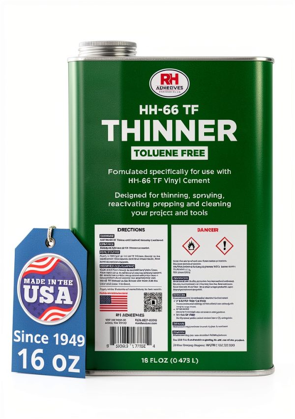 HH-66 Toluene Free Thinner 16 oz RH Adhesives - Vinyl Cement Cleaner-0
